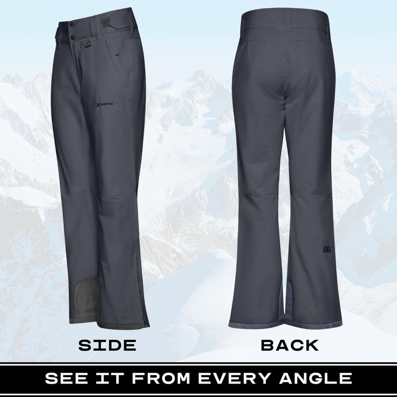 Arctix Women's Insulated Snow Pants, Steel, 2X Short - Image 2
